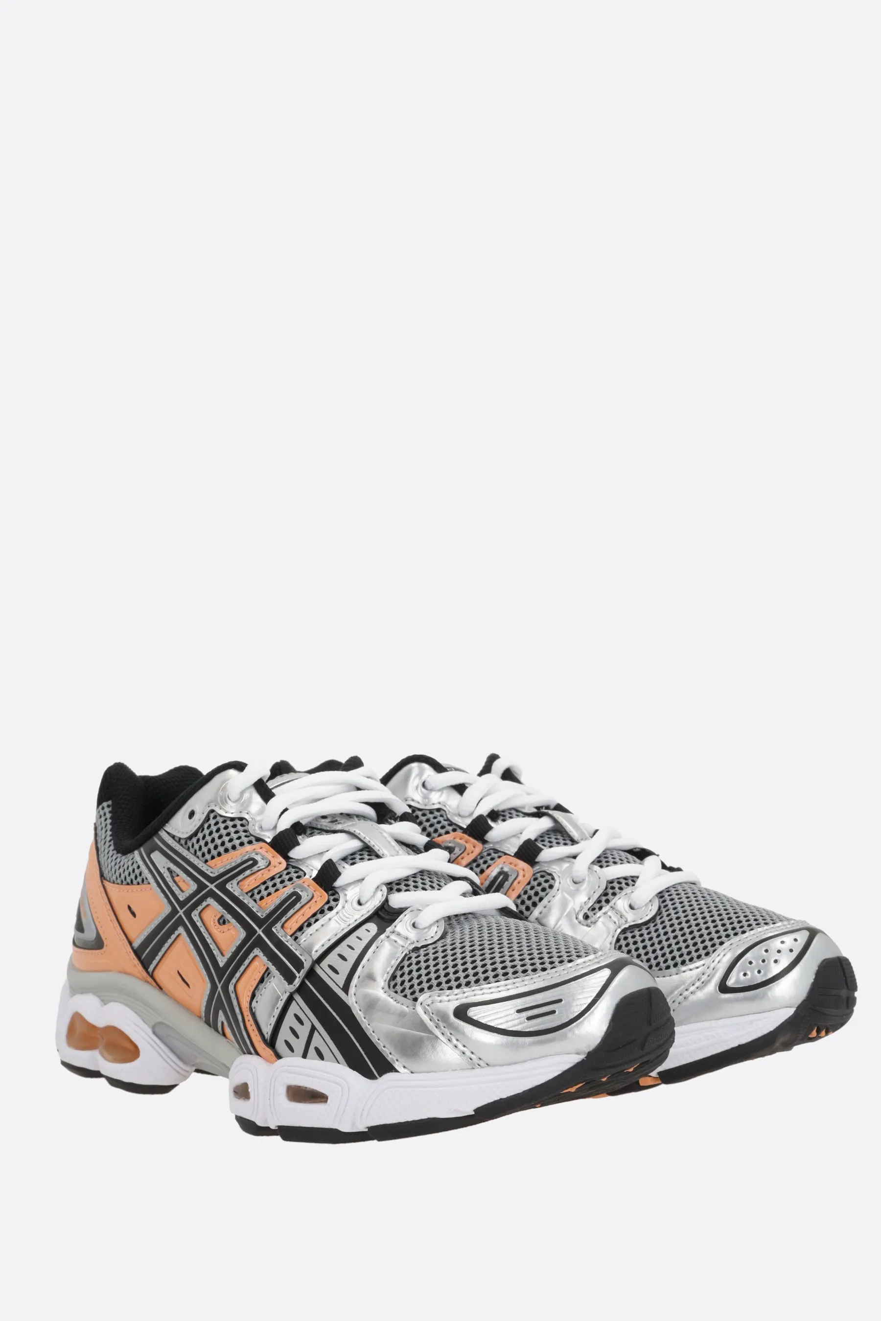 Mesh Faux Leather Sneakers