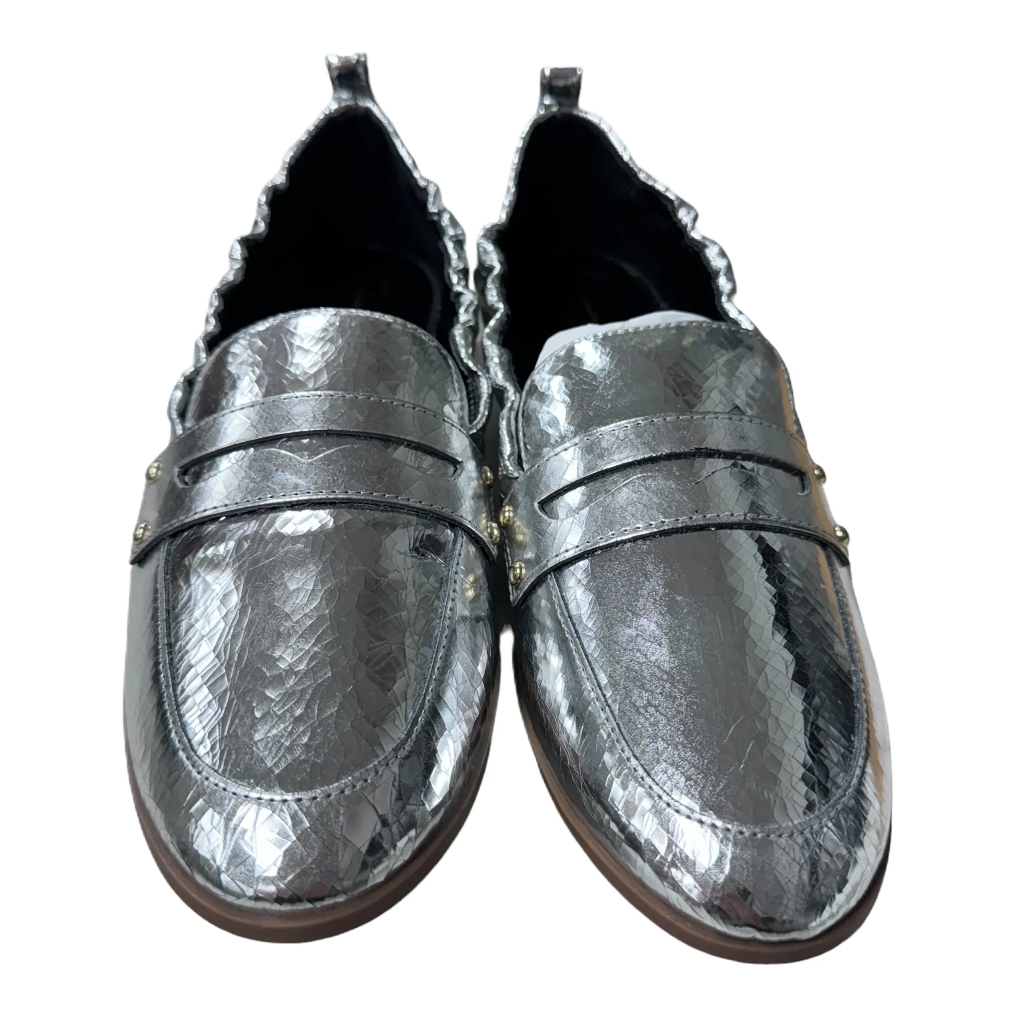 Shoes Flats By Jessica Simpson In Silver, Size: 8